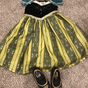 Disney Parks Anna Coronation Dress and Shoes